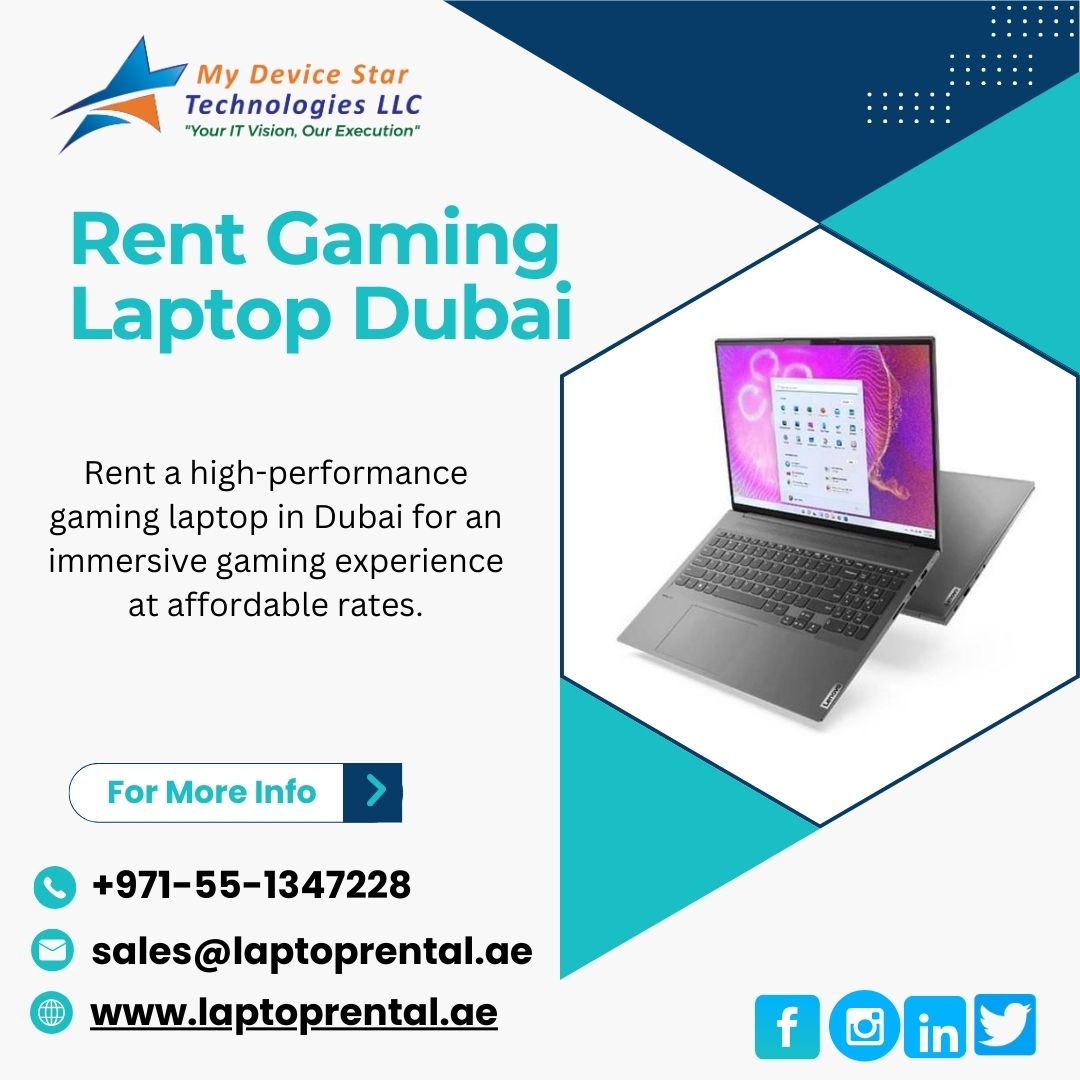 Where you Can Rent Gaming Laptops in Dubai?